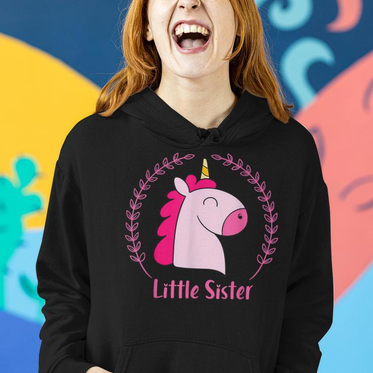 Awesome Little Sister Unicorn Kids Women Hoodie Gifts for Her