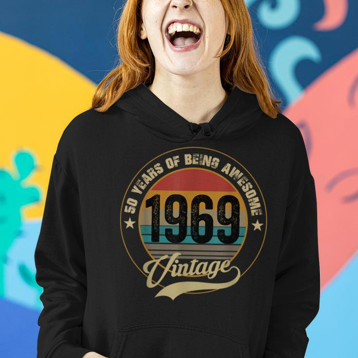 Awesome Since 1969 50Th Birthday Gifts 50 Year Old Women Hoodie Gifts for Her
