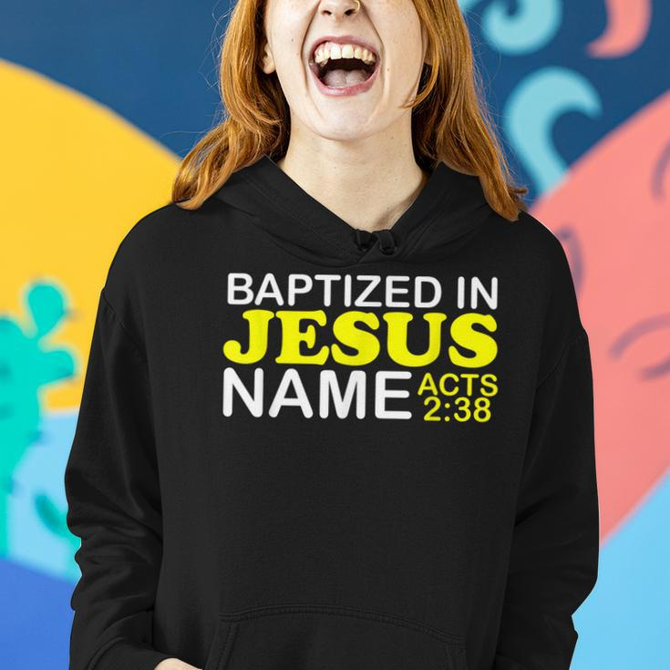 Baptized In Jesus Name Acts 238 Baptism Jesus Only Holy Women Hoodie Gifts for Her