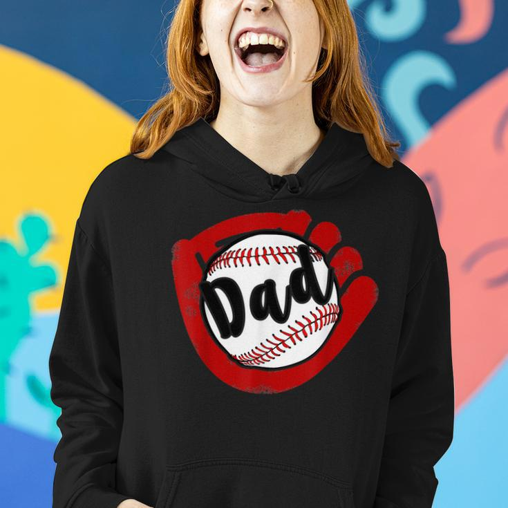 Baseball DadFor Baseball Softball Mom Women Hoodie Gifts for Her