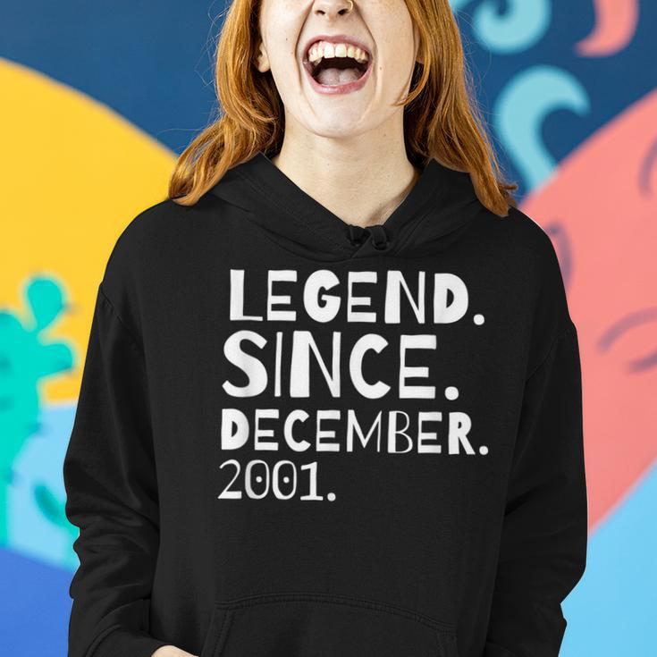 Bday Jungen Mädchen Geburtstagslegende Seit Dezember 2001 Frauen Hoodie Geschenke für Sie