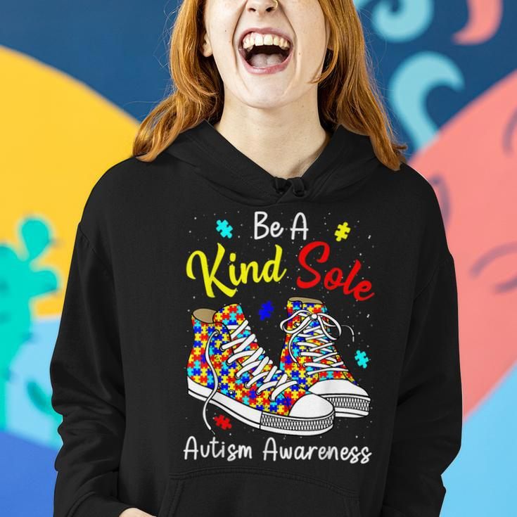 Be A Kind Sole Autism Awareness Rainbow Trendy Puzzle Shoes Women Hoodie Gifts for Her