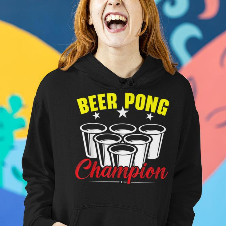 Beer Pong Champion Alkohol Trinkspiel Beer Pong Frauen Hoodie Geschenke für Sie
