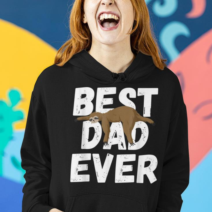 Best Dad Ever Sleeping Sloth Lazy Father Funny Fathers Day Gift For Mens Women Hoodie Gifts for Her
