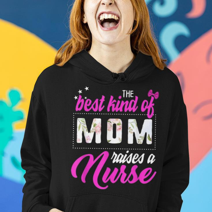 Best Kind Of Mom Raises A Nurse Mothers Day Gift Floral Mama Women Hoodie Gifts for Her