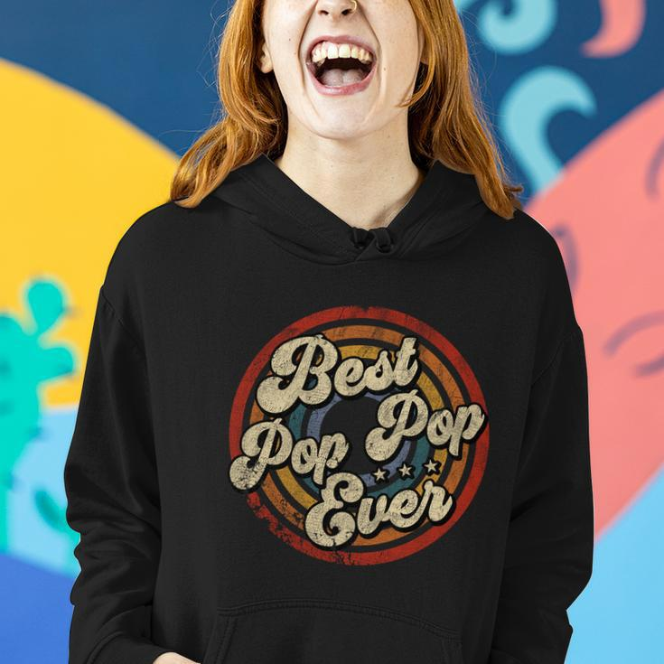 Best Pop Pop Ever Vintage Retro Style Women Hoodie Gifts for Her