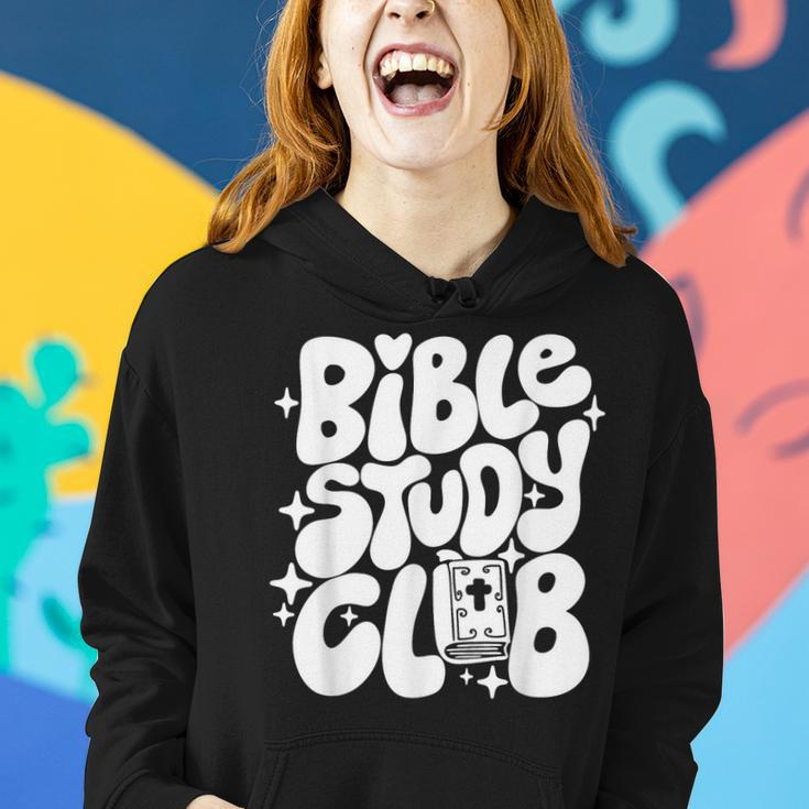 Bible Study Club Groovy Religious Christian Hippie Women Hoodie Gifts for Her