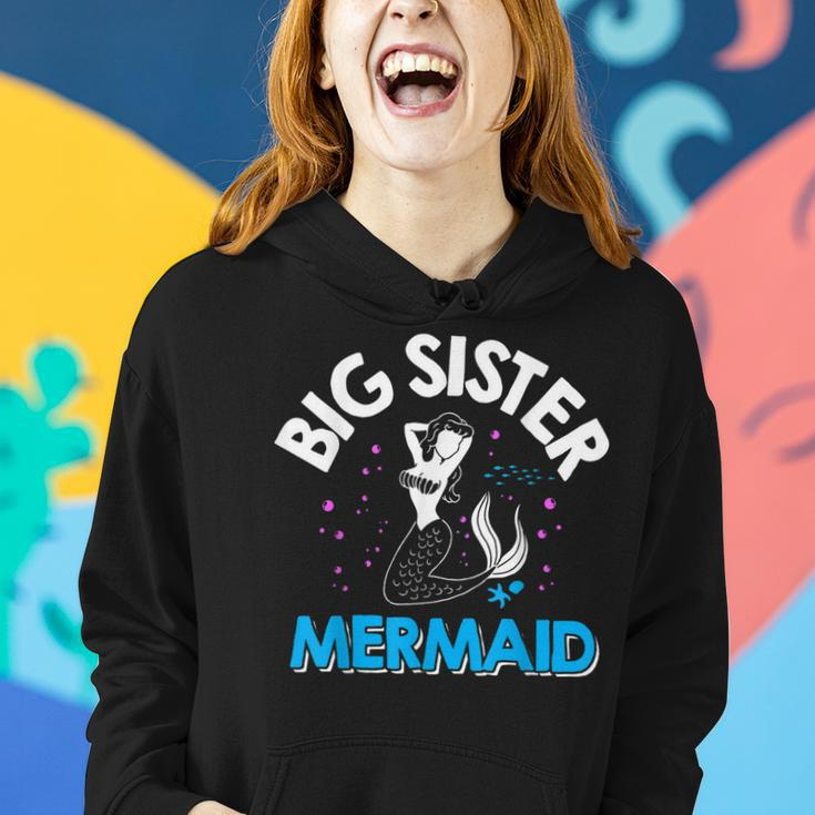 Big Sister Mermaid Matching Family Women Hoodie Gifts for Her
