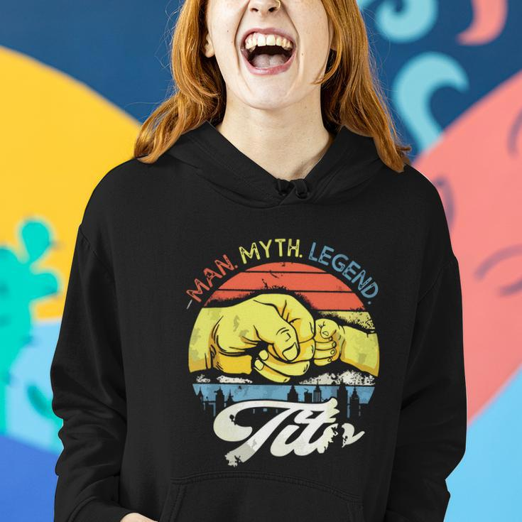 Black Grandpa And Granddaughter The Legend And The Legacy Women Hoodie Gifts for Her