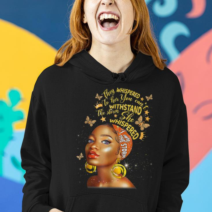 Black History Month African Woman Afro I Am The Storm V5 Women Hoodie Gifts for Her