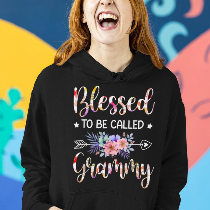 Blessed To Be Called Grammy Floral Mothers Day Women Hoodie Gifts for Her