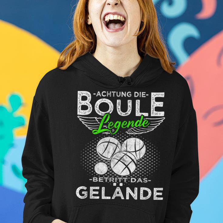 Boccia Die Boule Legende Betritt Das Gelände Boule Frauen Hoodie Geschenke für Sie