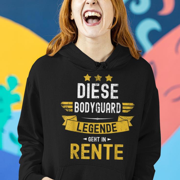 Bodyguard Rentner Spruch Diese Legende Geht In Rente Frauen Hoodie Geschenke für Sie