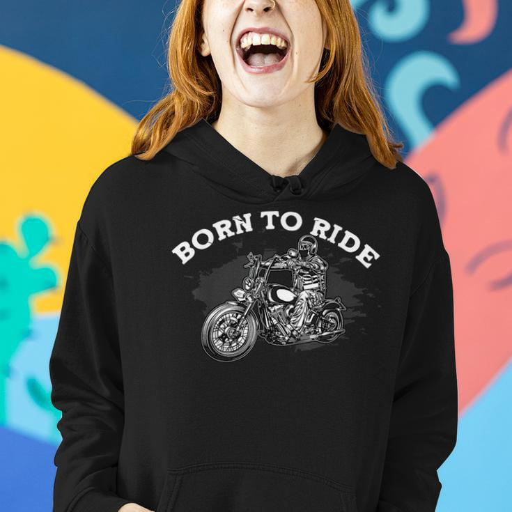 Born To Ride Motorradfahrer Motorrad Geschenk Biker Motorrad Frauen Hoodie Geschenke für Sie