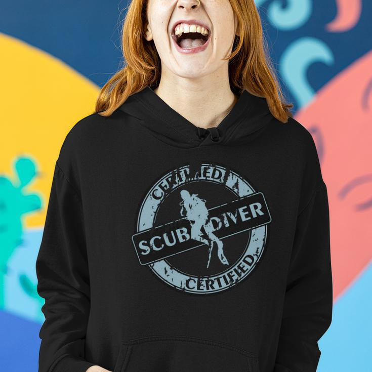 Certified Scuba Diver Women Hoodie Graphic Print Hooded Sweatshirt Gifts for Her