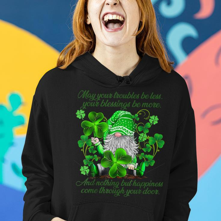 Christian Gnome St Patricks Day Irish Blessing Leprechaun Women Hoodie Gifts for Her