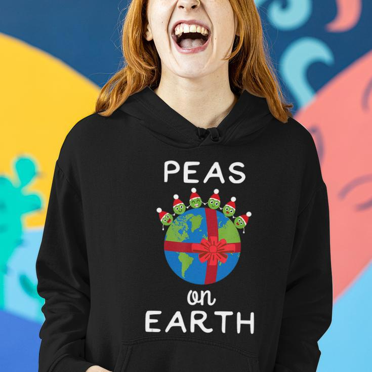 Christmas Peas On Earth World Peace Pea Design Tshirt Women Hoodie Gifts for Her