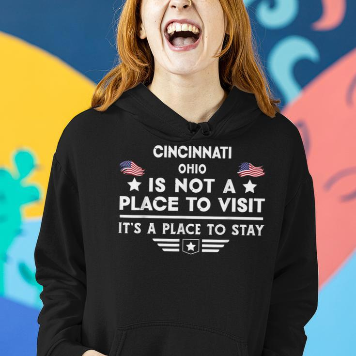 Cincinnati Ohio Ort Zum Besuchen Bleiben Usa City Frauen Hoodie Geschenke für Sie