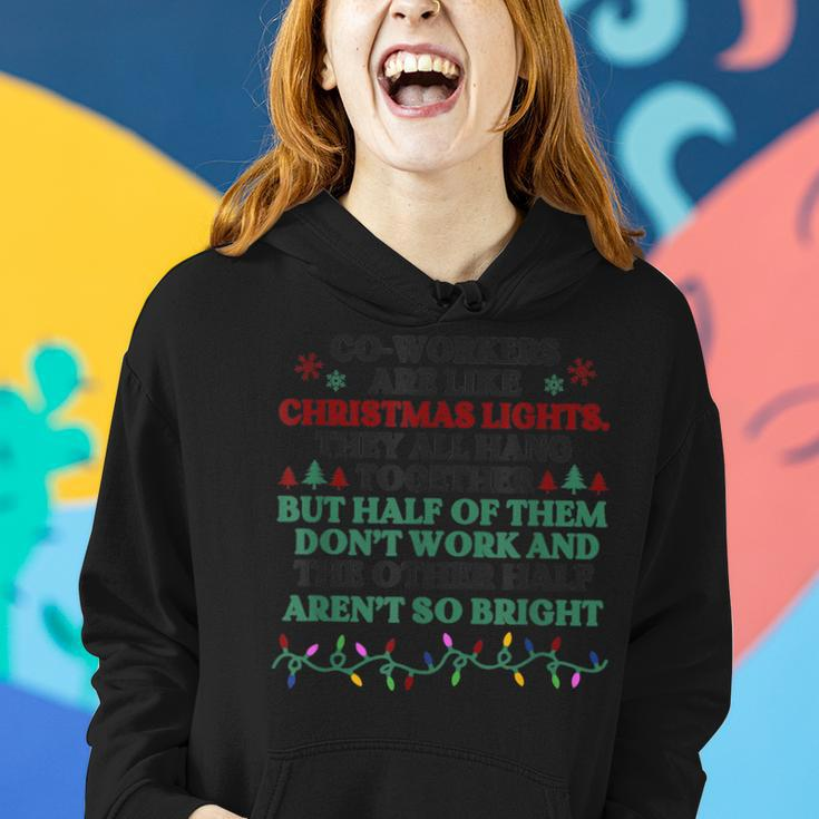 Co-Workers Are Like Christmas Lights Women Hoodie Graphic Print Hooded Sweatshirt Gifts for Her