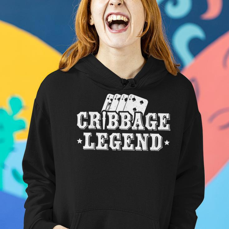 Cribbage Legend Kartenspiel Spieler Frauen Hoodie Geschenke für Sie