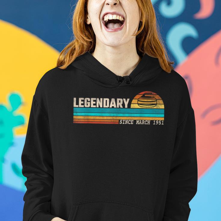 Curling Player Legende Seit März 1951 Geburtstag Frauen Hoodie Geschenke für Sie