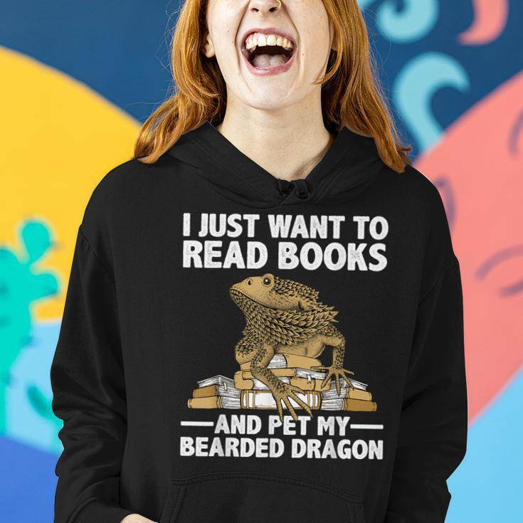 Cute Bearded Dragon For Men Women Zoology Reptile Book Lover Women Hoodie Gifts for Her