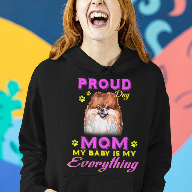 Cute Dogs Proud Dog Pomeranian Mom Women Hoodie Gifts for Her