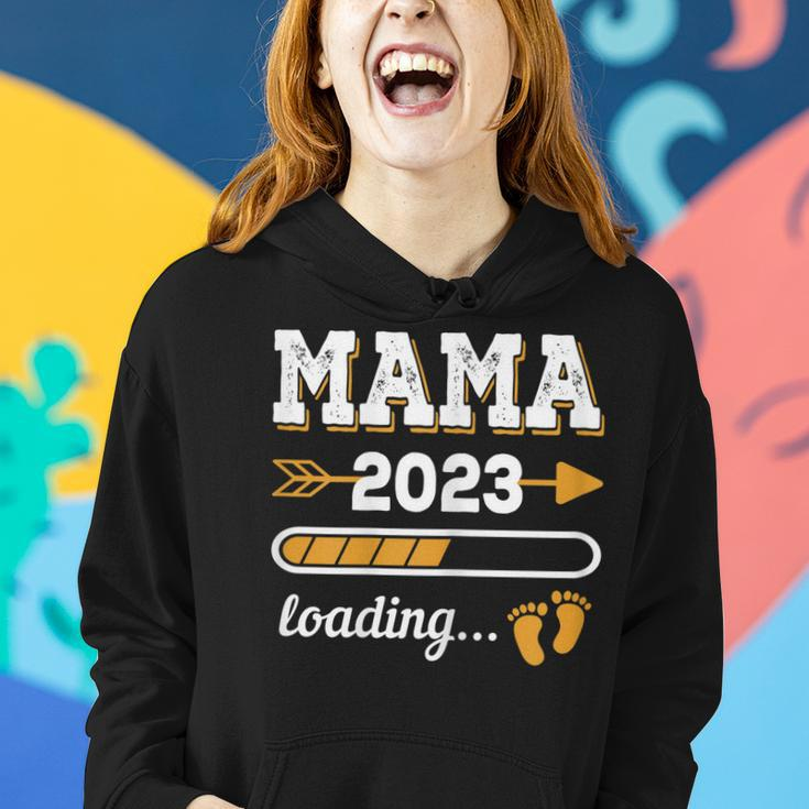 Damen Mama 2023 Loading Zukünftige Mutter 2023 Vintage Frauen Hoodie Geschenke für Sie