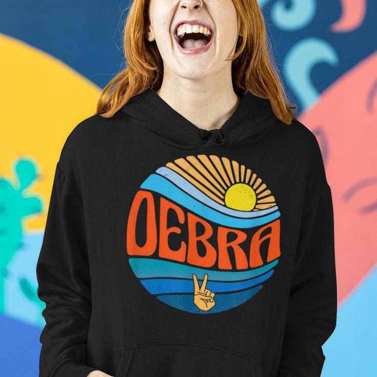 Debra Vintage Sunset Debra Groovy Batikmuster Frauen Hoodie Geschenke für Sie