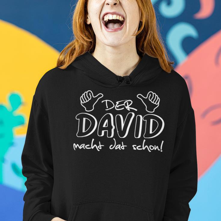 Der David Macht Dat Schon Vorname Im Ruhrpott Lustig Frauen Hoodie Geschenke für Sie