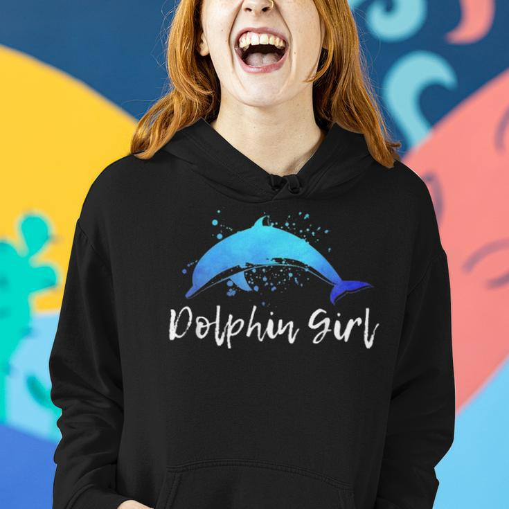Dolphin Girl Beach Animal Lover Women Momn Tween Gift 199 Women Hoodie Gifts for Her