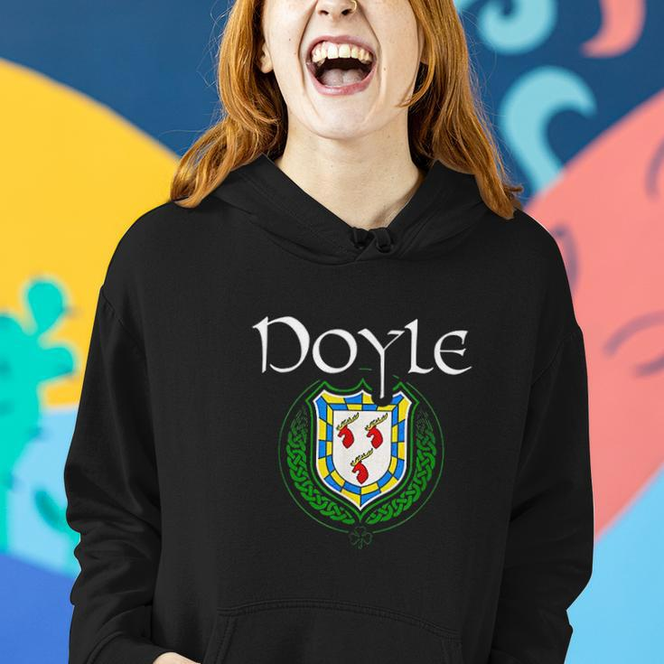 Doyle Surname Irish Last Name Doyle Family Crest Women Hoodie Graphic Print Hooded Sweatshirt Gifts for Her