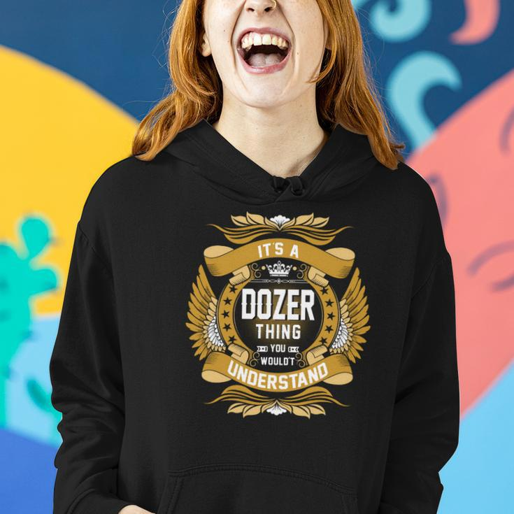 Dozer Name Dozer Family Name Crest V2 Women Hoodie Gifts for Her