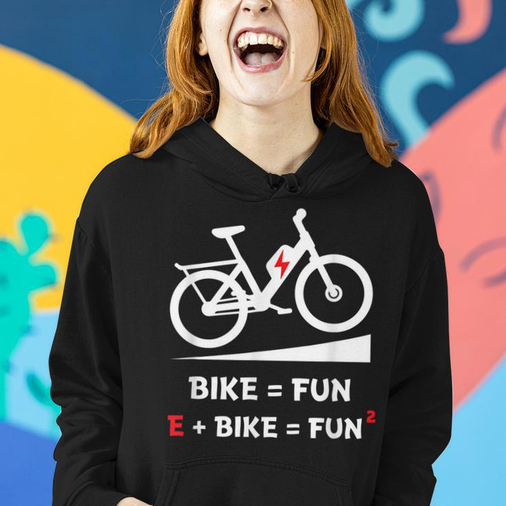E-Bike Fahrrad E Bike Elektrofahrrad Ebike Spruch Frauen Hoodie Geschenke für Sie