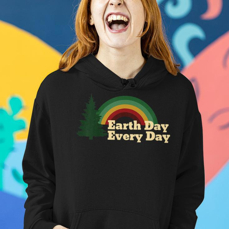 Earth Day Everyday Rainbow Pine Tree Shirt Women Hoodie Gifts for Her