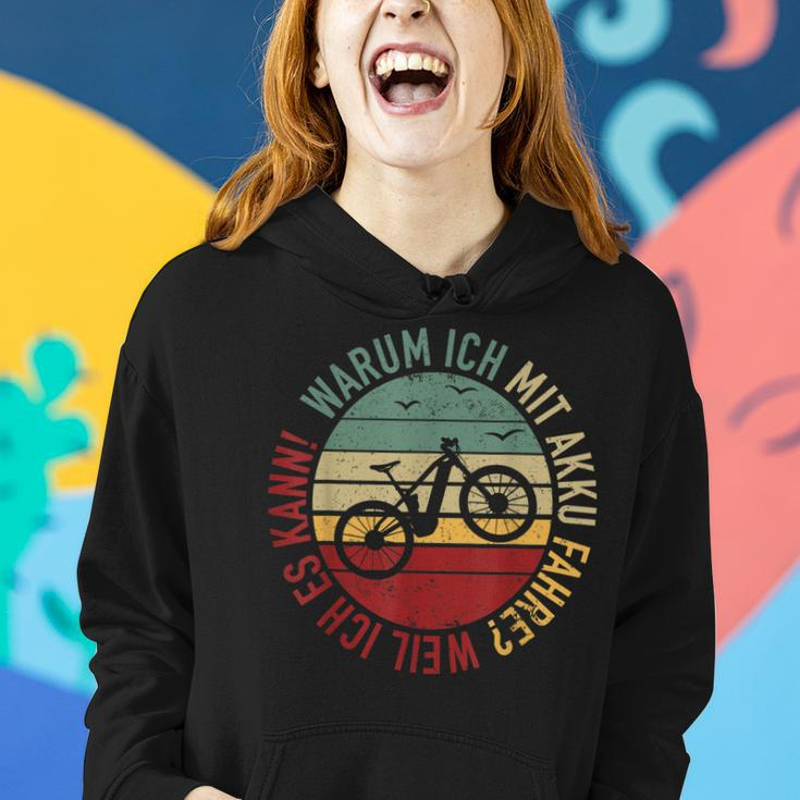 Ebike Fahrradfahrer Elektro Akku E-Bike Fahrrad Mountainbike Frauen Hoodie Geschenke für Sie