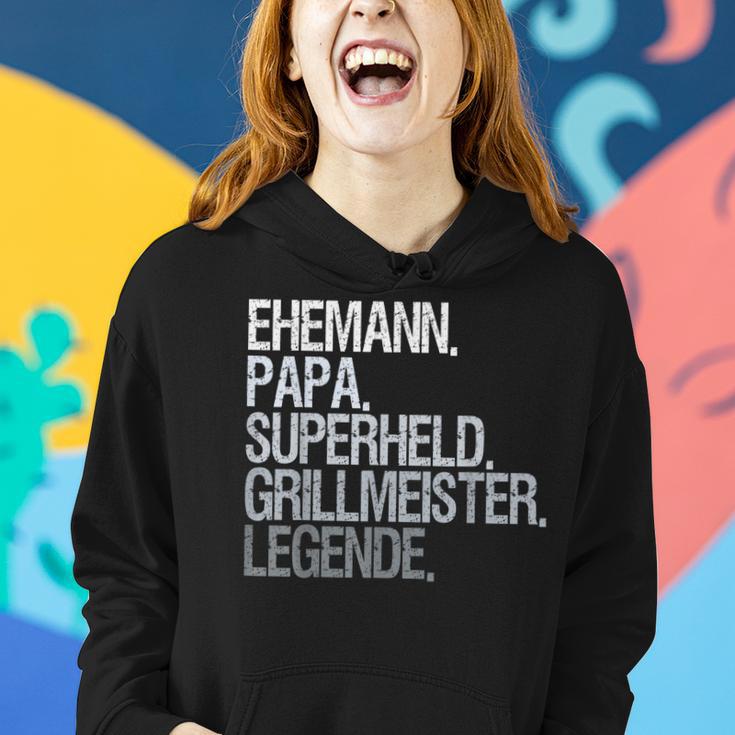 Ehemann Papa Grillmeister Frauen Hoodie Geschenke für Sie