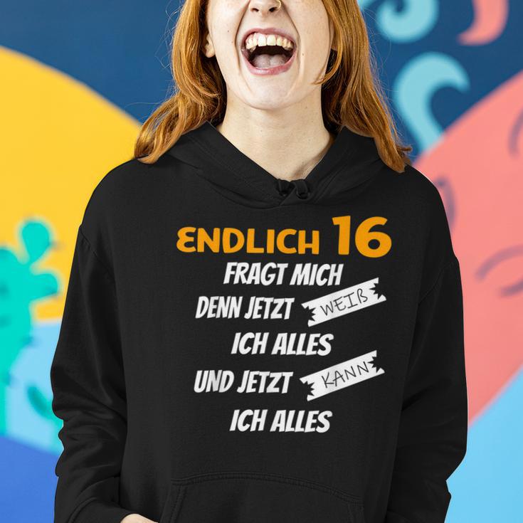 Endlich 16 Lustiges Geburtstags Frauen Hoodie Geschenke für Sie