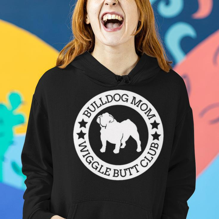 English Bulldog Mom Wiggle Butt Club For Women Women Hoodie Gifts for Her