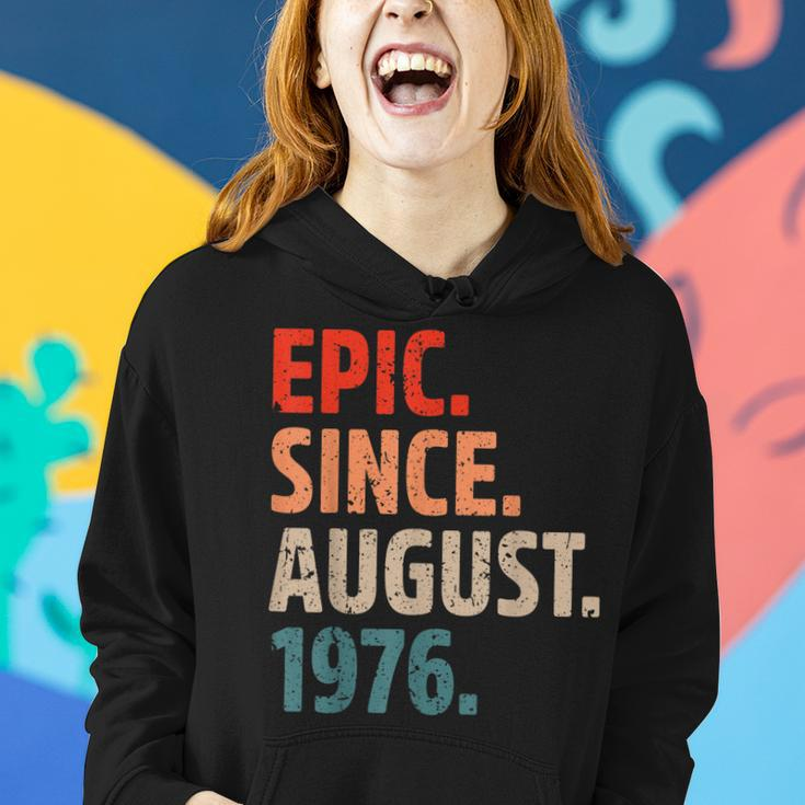 Epic Since August 1976 46 Jahre Alt 46 Geburtstag Vintage Frauen Hoodie Geschenke für Sie
