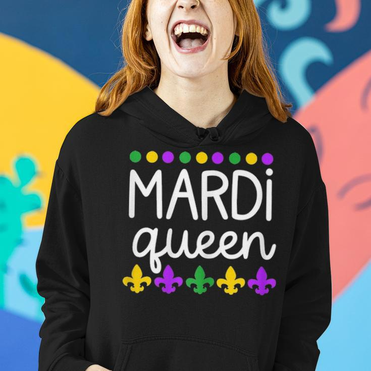 Family Matching Set Gag Funny Gift For Mom Wife Mardi Queen V2 Women Hoodie Gifts for Her
