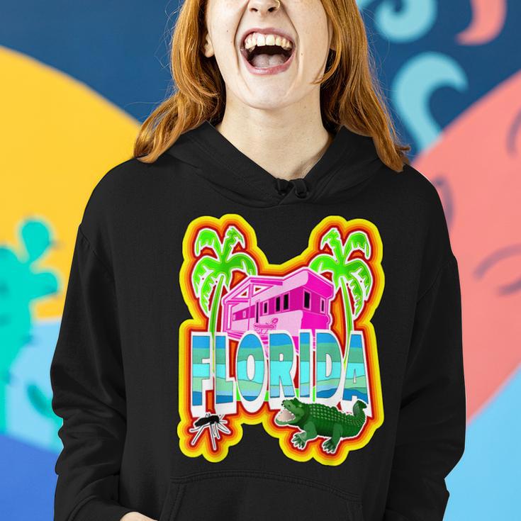 Farbenfroher Redneck Florida Alligator Hoodie, Lustiges Käfer-Design Geschenke für Sie