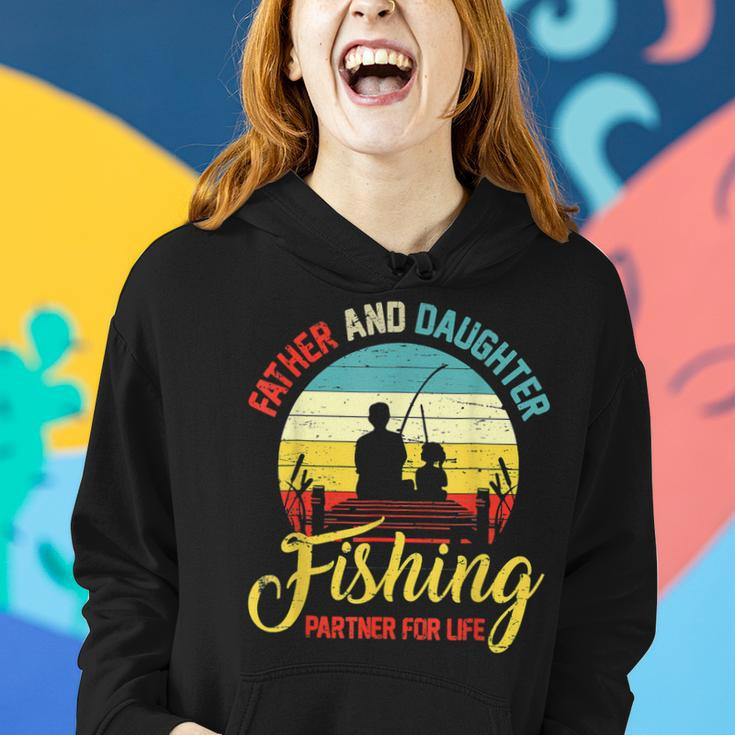 Father Daughter Fishing Partner For Life Retro Matching Dad V2 Women Hoodie Gifts for Her