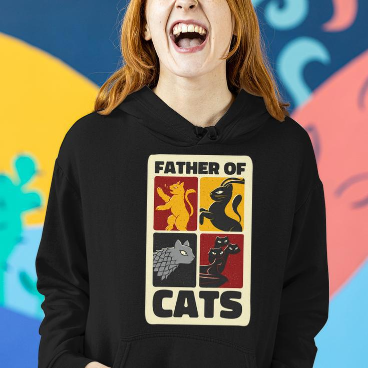 Father Of Cats Funny Women Hoodie Gifts for Her