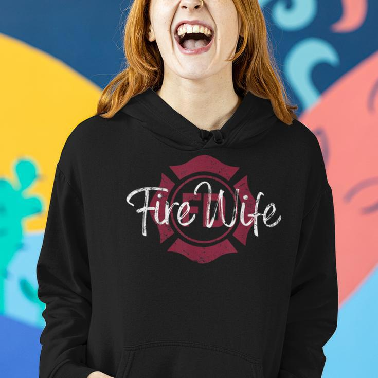 Firefighters Wife Womens Fireman Wife Firefighter Wife Women Hoodie Gifts for Her