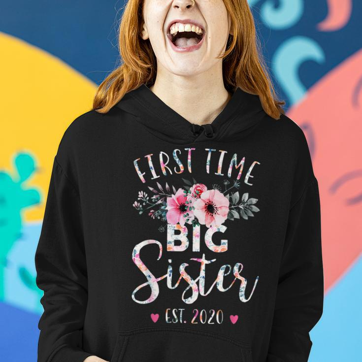 First Time Big Sister Est 2020 Mothers Day New Sister Women Hoodie Gifts for Her