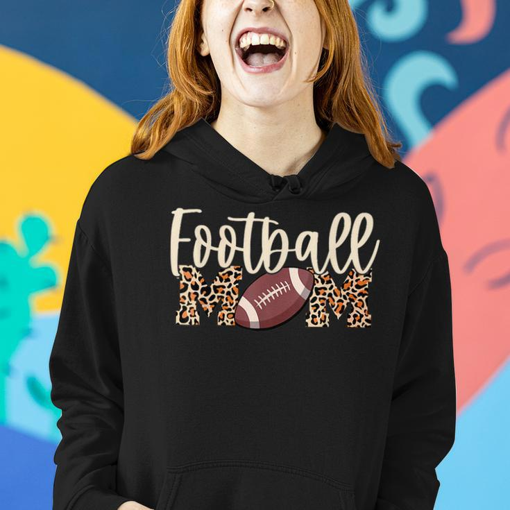 Football Mom Leopard Print Gift For Womens Women Hoodie Gifts for Her