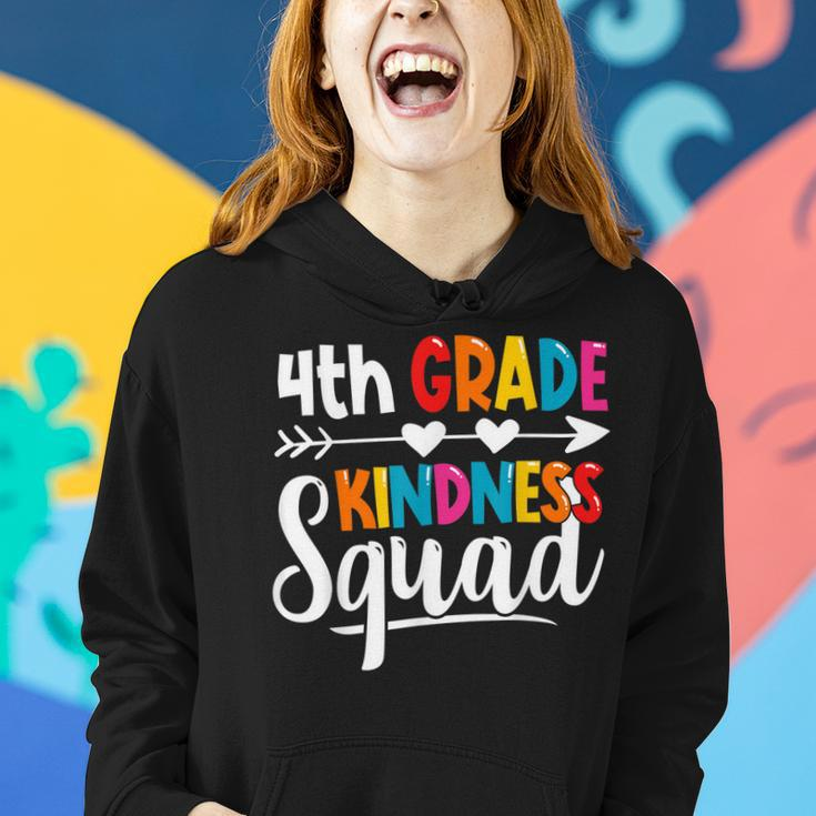 Fourth Grade Kindness Squad 4Th Grade Teacher Antibullying Women Hoodie Gifts for Her
