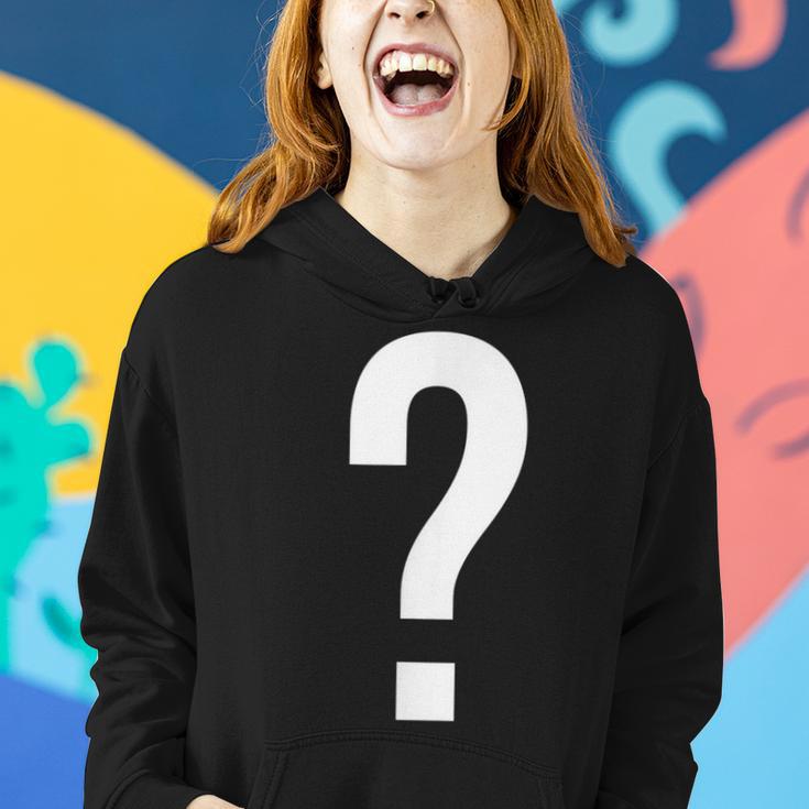 Fragezeichen Buchstaben-Zahlensymbol Alphabet Initiale Frauen Hoodie Geschenke für Sie