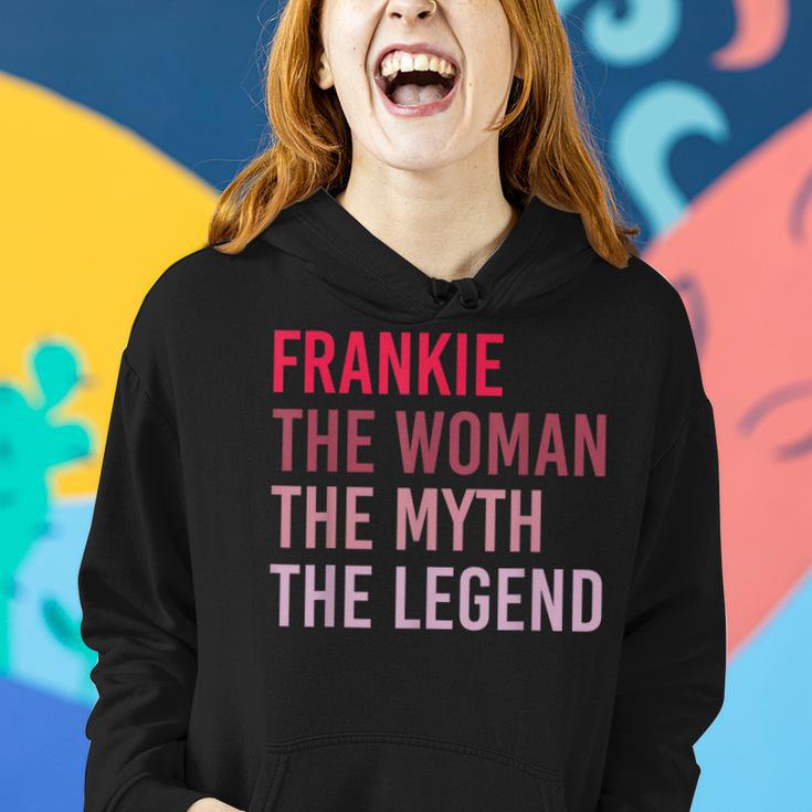 Frankie Frau Mythos Legende Hoodie, Personalisiertes Geburtstagsdesign Geschenke für Sie